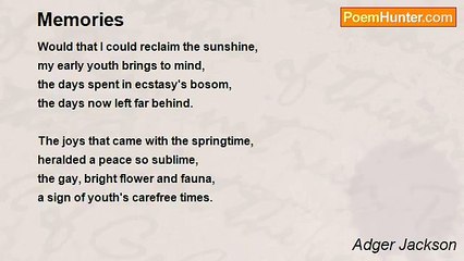 Adger Jackson - Memories