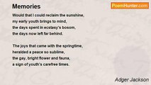 Adger Jackson - Memories