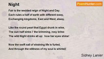 Sidney Lanier - Night