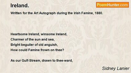 Sidney Lanier - Ireland.