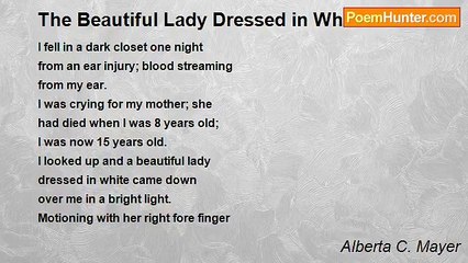 Alberta C. Mayer - The Beautiful Lady Dressed in White