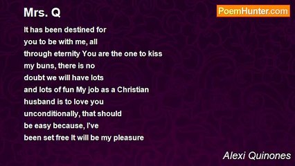 Alexi Quinones - Mrs. Q