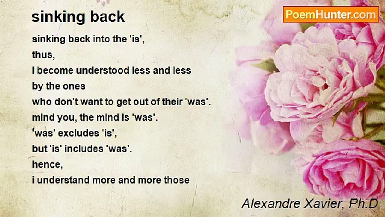 Alexandre Xavier, Ph.D - sinking back