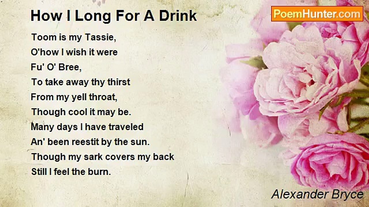 Alexander Bryce - How I Long For A Drink