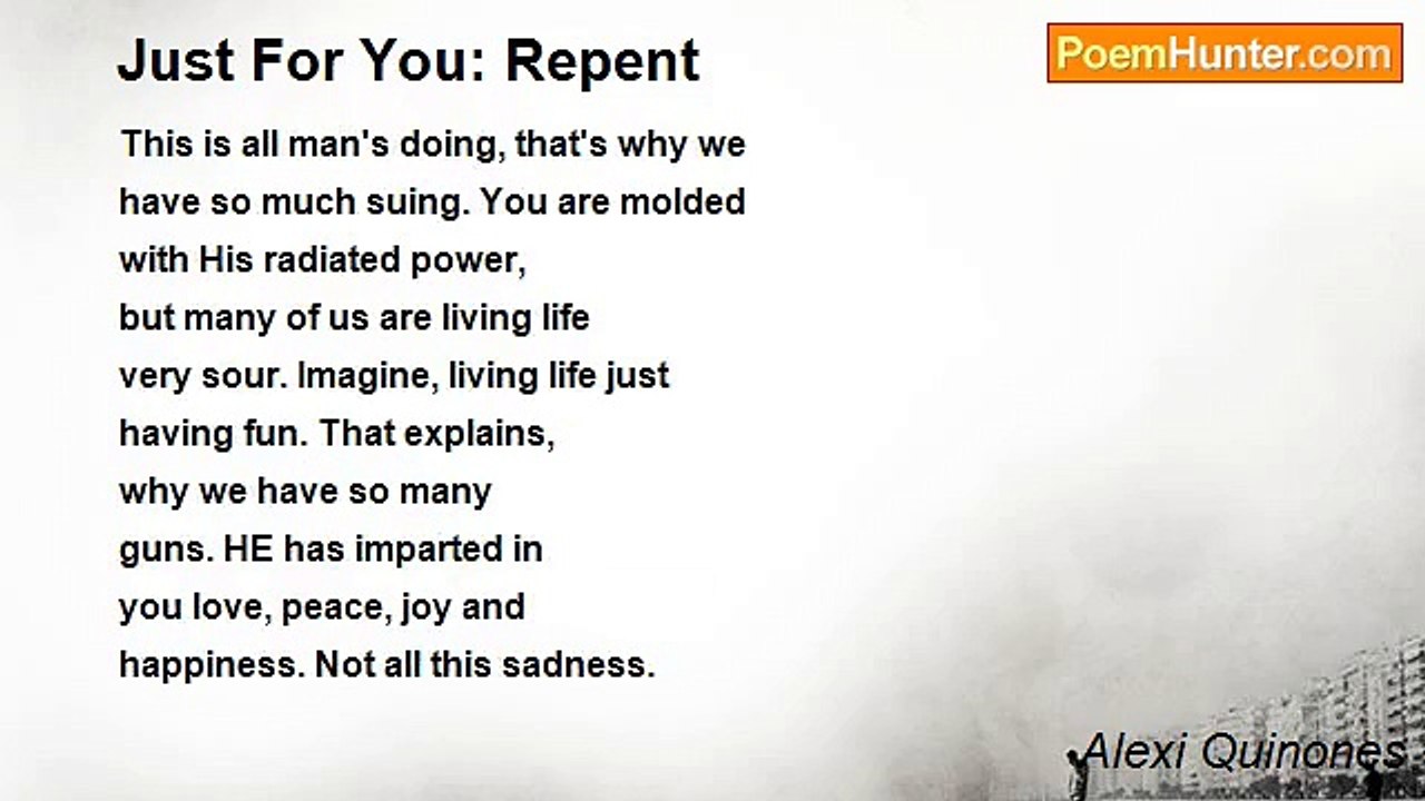 Alexi Quinones - Just For You: Repent