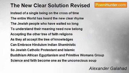 Alexander Galahad - The New Clear Solution Revised