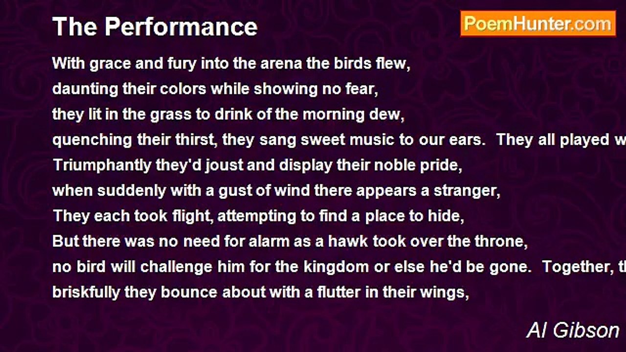 Al Gibson - The Performance