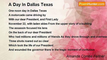 Amanda Combs Feltner - A Day In Dallas Texas