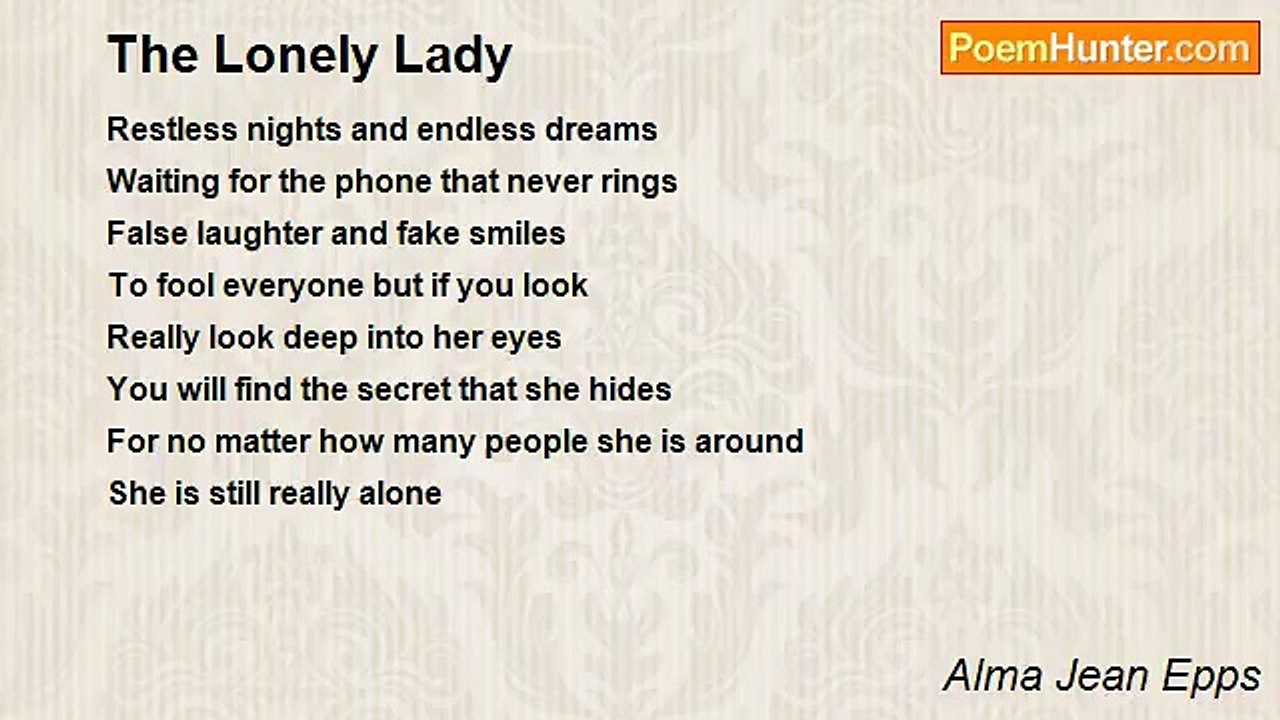 Alma Jean Epps - The Lonely Lady