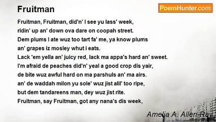 Amelia A. Allen-Ray - Fruitman