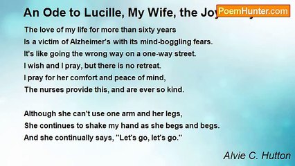 Alvie C. Hutton - An Ode to Lucille, My Wife, the Joy of My Life