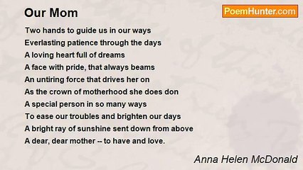 Anna Helen McDonald - Our Mom