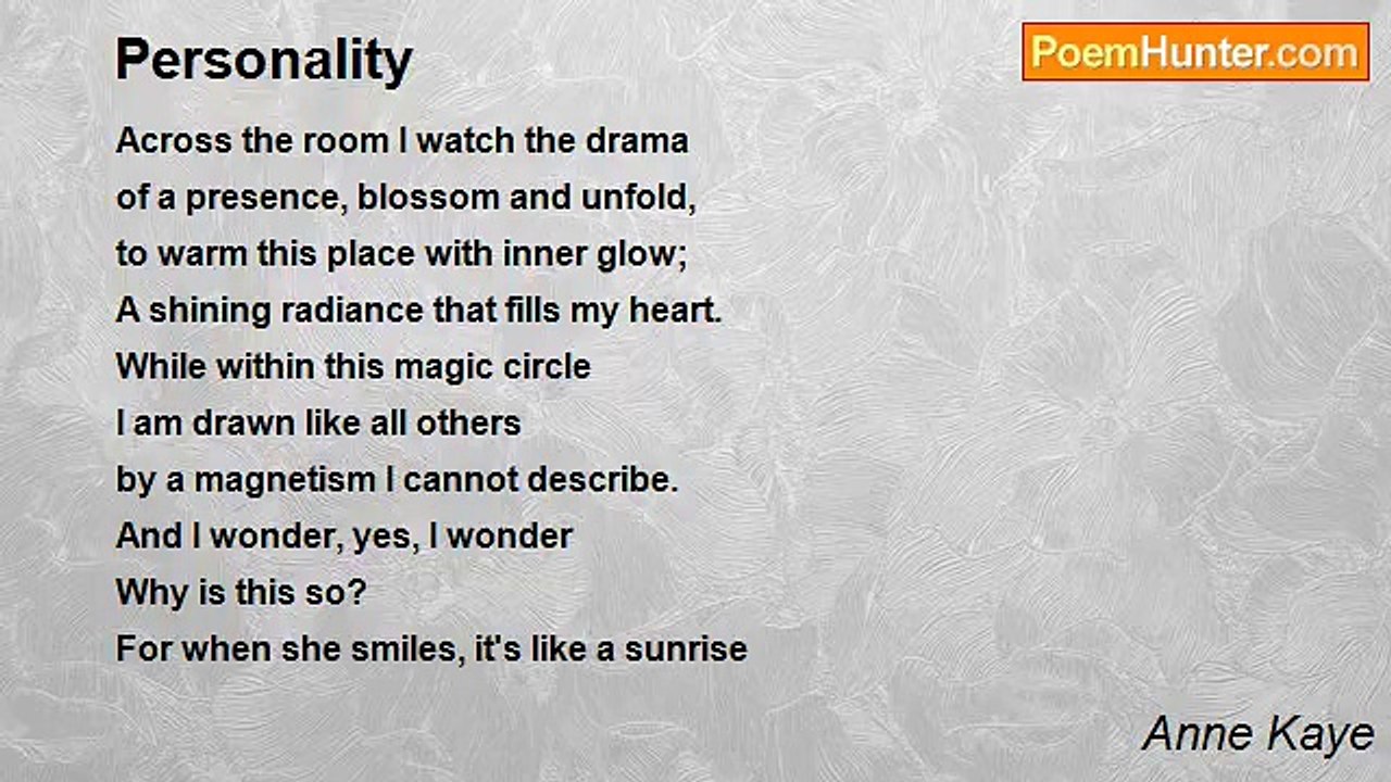 Anne Kaye - Personality