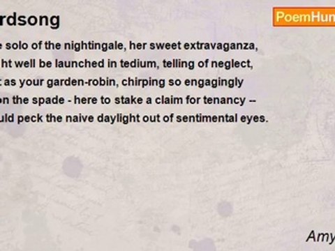 Amy Hollins - Birdsong