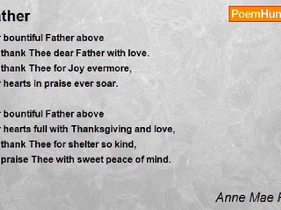 Anne Mae Roberts - Father