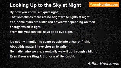 Arthur Knackmus - Looking Up to the Sky at Night