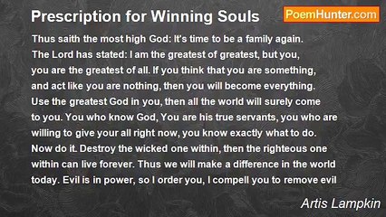 Artis Lampkin - Prescription for Winning Souls