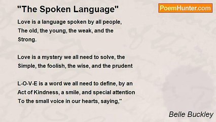 Belle Buckley - "The Spoken Language"