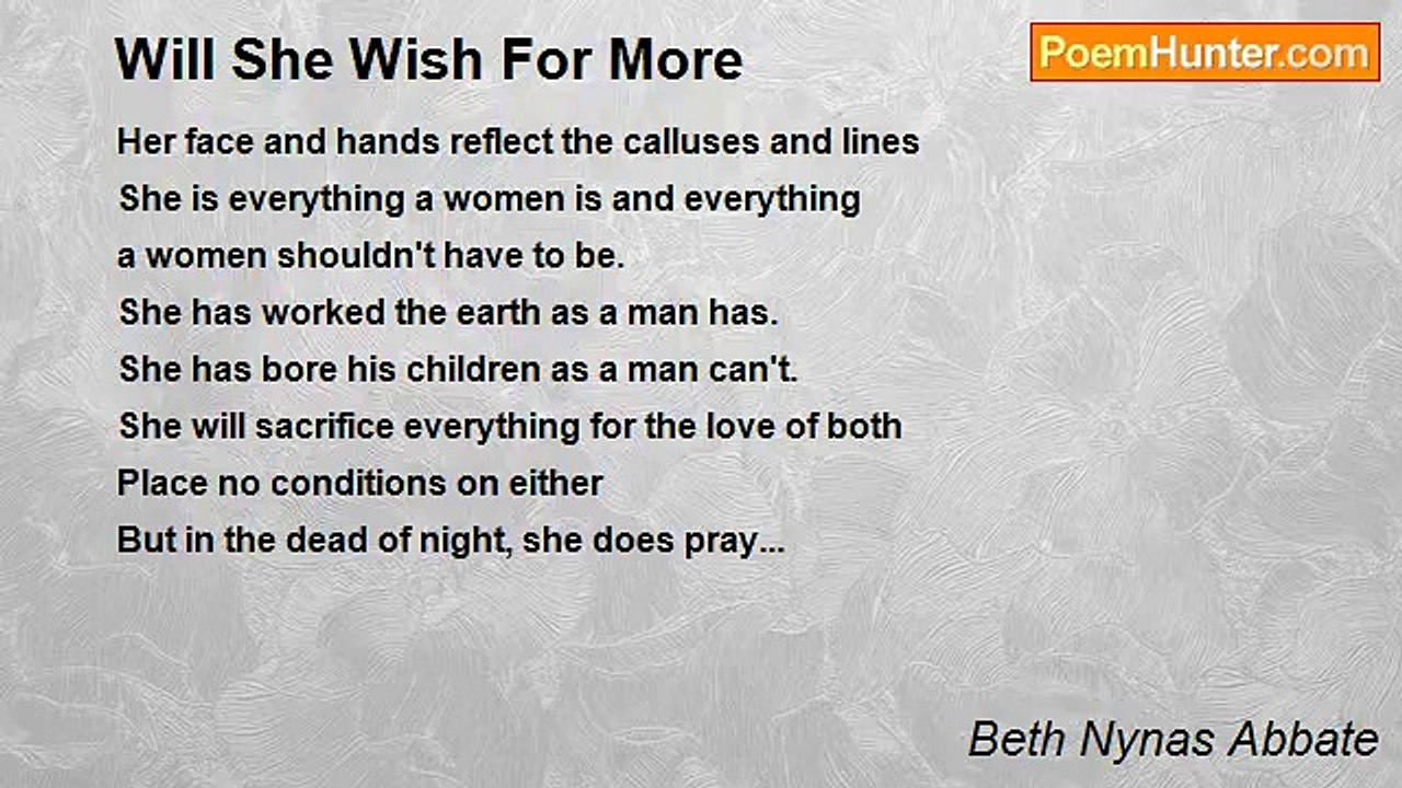 Beth Nynas Abbate - Will She Wish For More
