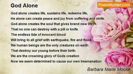 Barbara Marie Mocke - God Alone