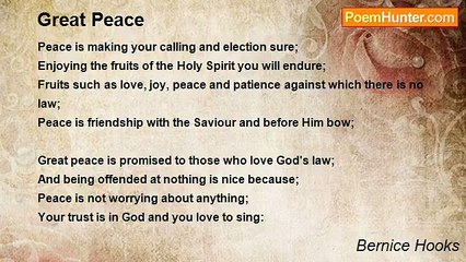 Bernice Hooks - Great Peace