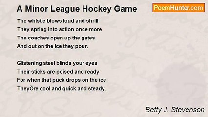 Betty J. Stevenson - A Minor League Hockey Game
