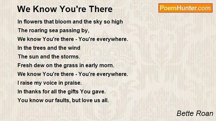 Bette Roan - We Know You're There