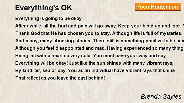 Brenda Sayles - Everything's OK