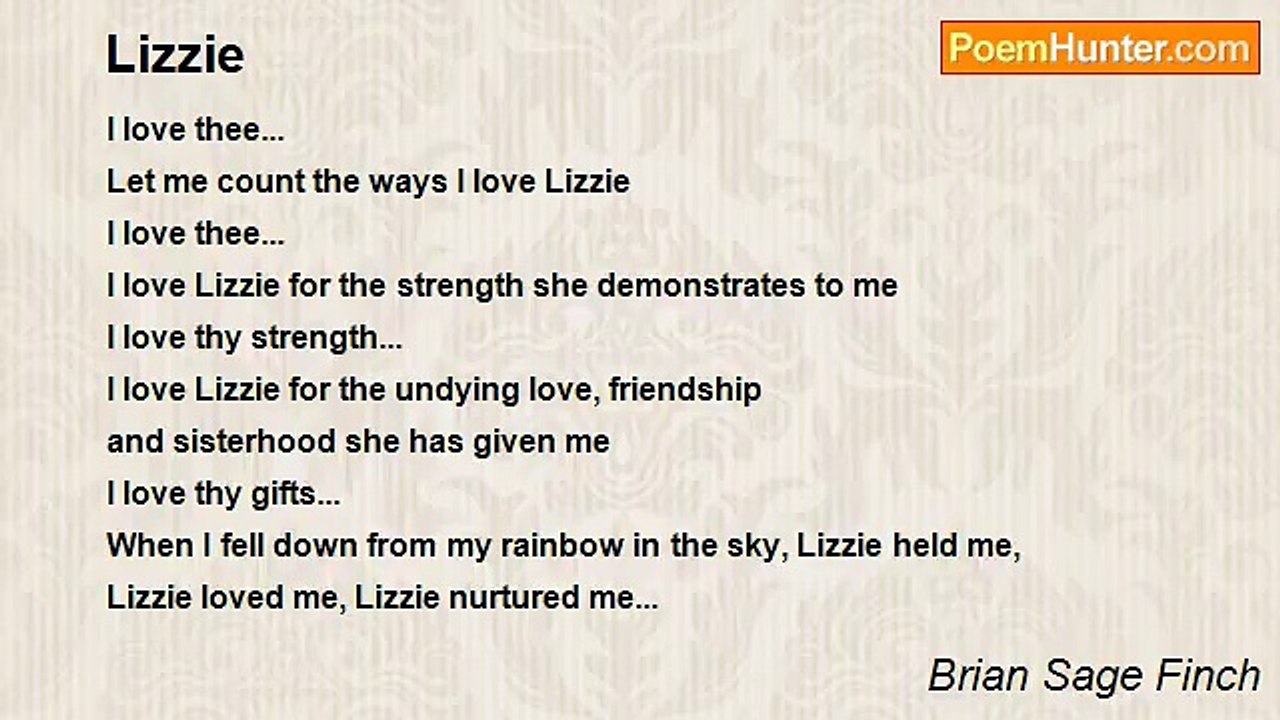 Brian Sage Finch - Lizzie