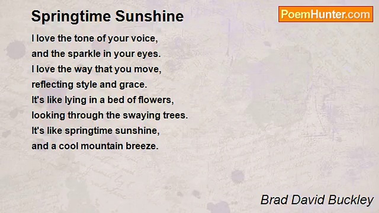 Brad David Buckley - Springtime Sunshine