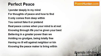 Brenda Whitlock - Perfect Peace