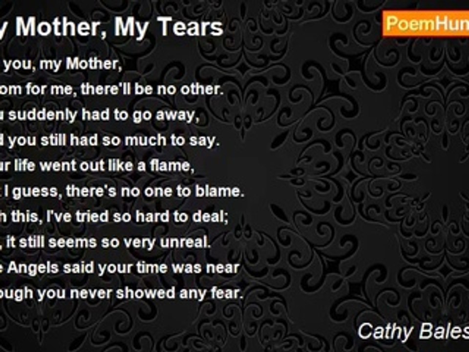 Cathy Bales Wilder - My Mother, My Tears