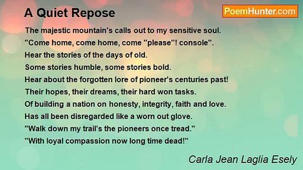 Carla Jean Laglia Esely - A Quiet Repose