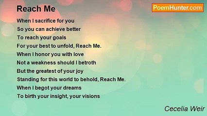 Cecelia Weir - Reach Me