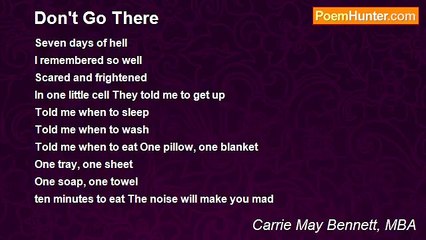 Carrie May Bennett, MBA - Don't Go There