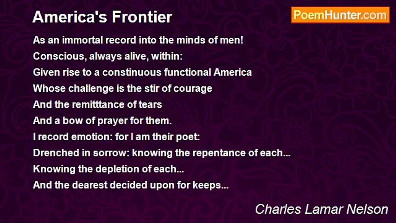 Charles Lamar Nelson - America's Frontier