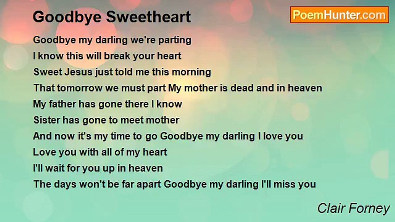 Clair Forney - Goodbye Sweetheart