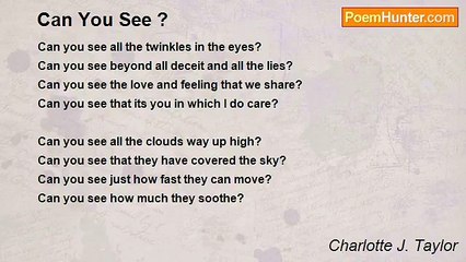 Charlotte J. Taylor - Can You See ?