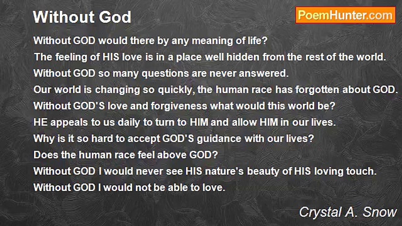 Crystal A. Snow - Without God