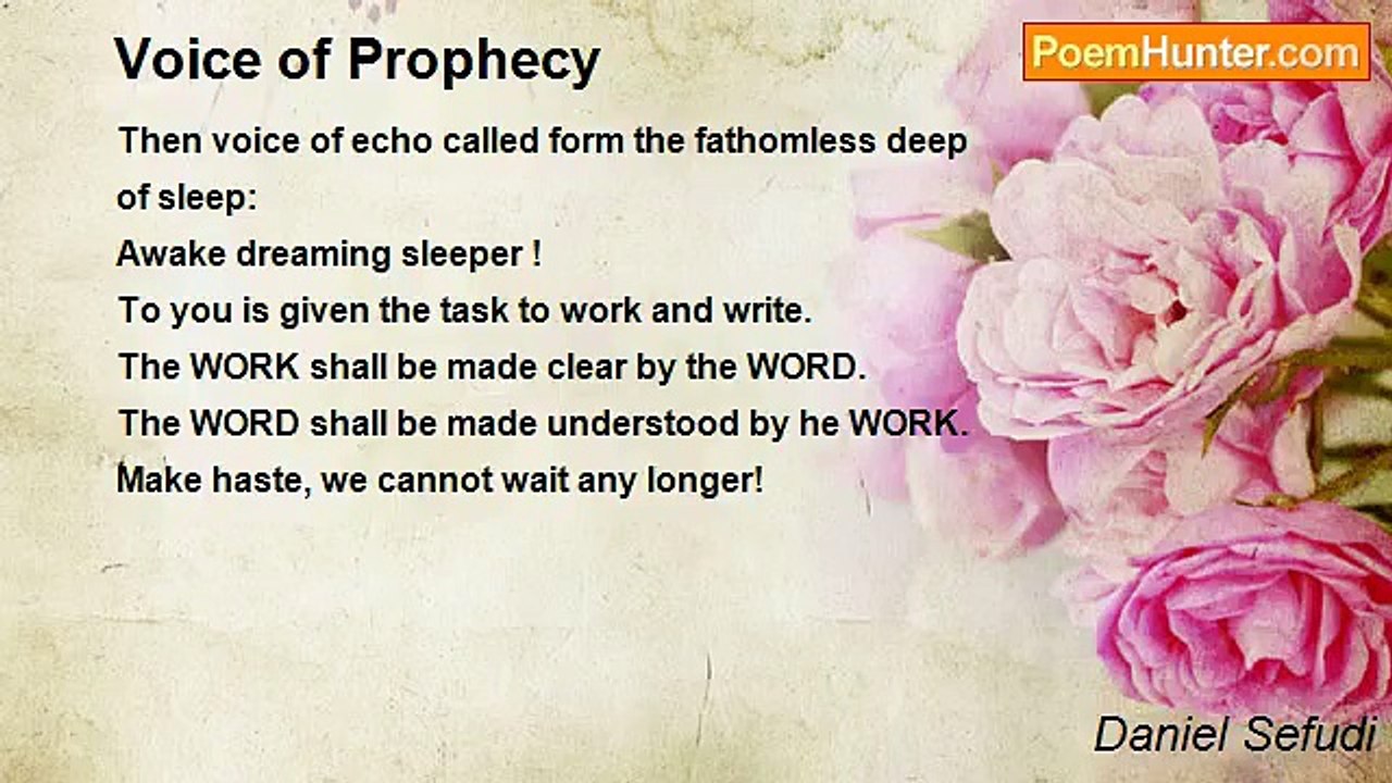 Daniel Sefudi - Voice of Prophecy