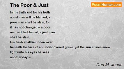 Dan M. Jones - The Poor & Just