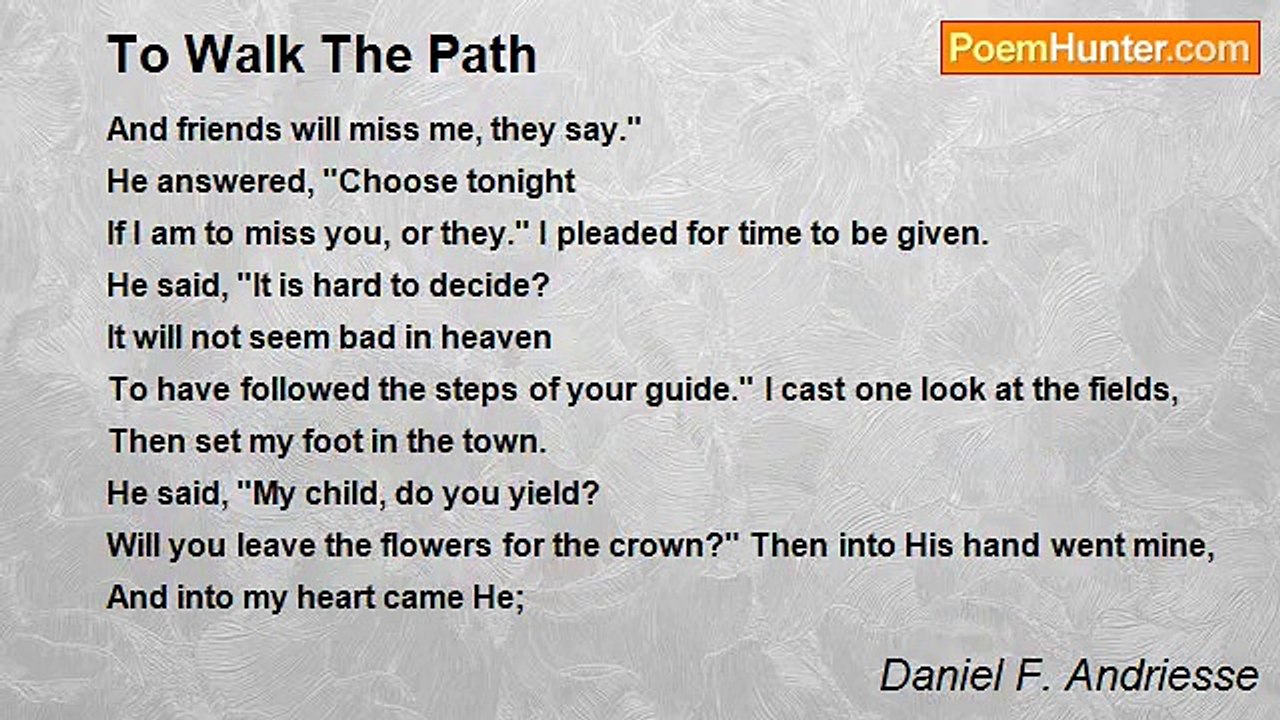 Daniel F. Andriesse - To Walk The Path