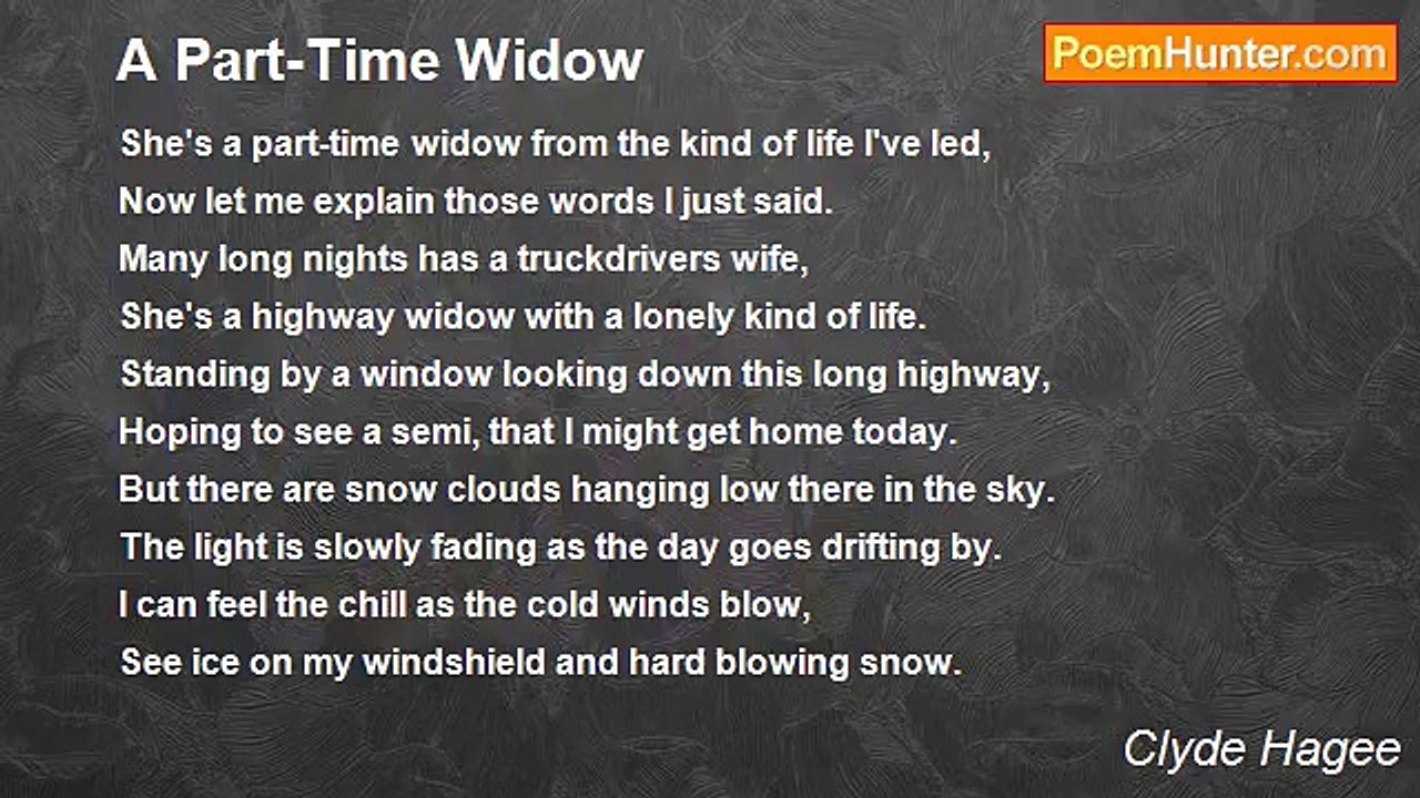 Clyde Hagee - A Part-Time Widow