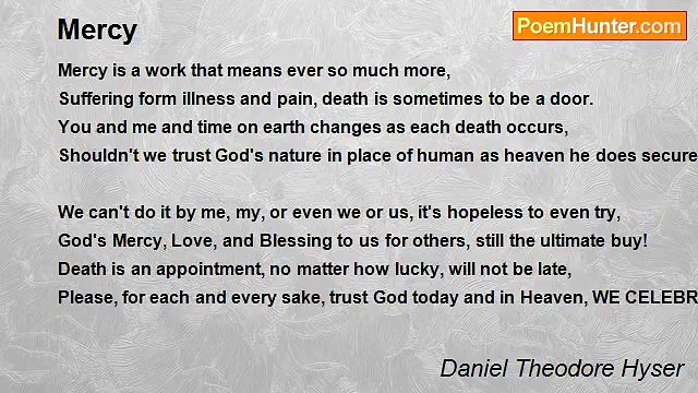 Daniel Theodore Hyser - Mercy