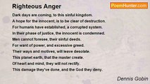 Dennis Gobin - Righteous Anger