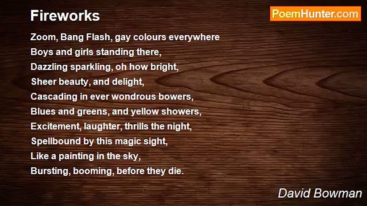 David Bowman - Fireworks