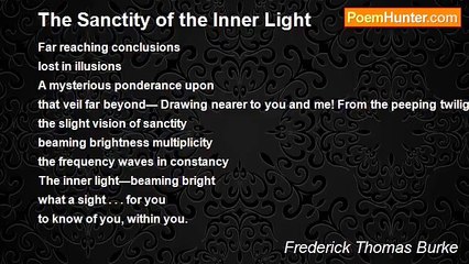 Frederick Thomas Burke - The Sanctity of the Inner Light