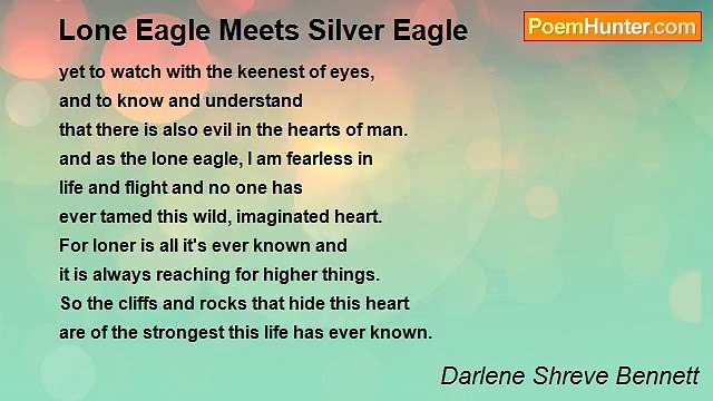 Darlene Shreve Bennett - Lone Eagle Meets Silver Eagle