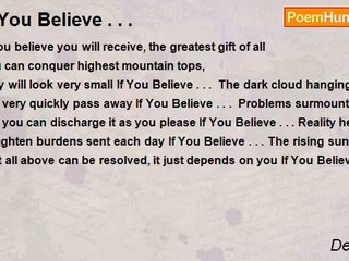 Delia Lore - If You Believe . . .