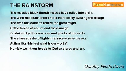 Dorothy Hinds Davis - THE RAINSTORM